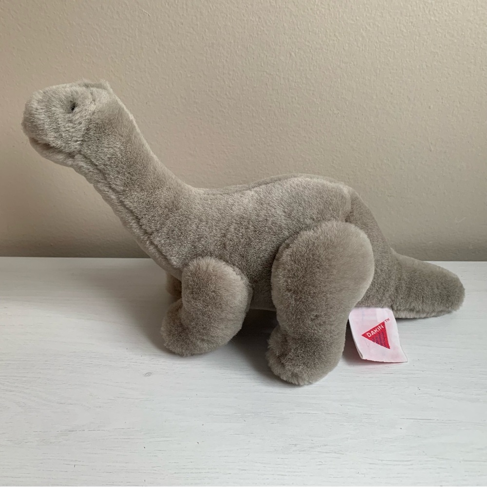 Dakin Vintage 1992 Dinosaur Brontosaurus Plush Stuffed Animal Toy Movable Legs